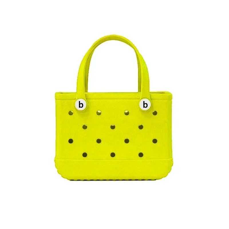 EVA waterproof summer storage basket cave childrens beach storage bag mini color handbag printed outdoor pet bag girl handbag Y250409de