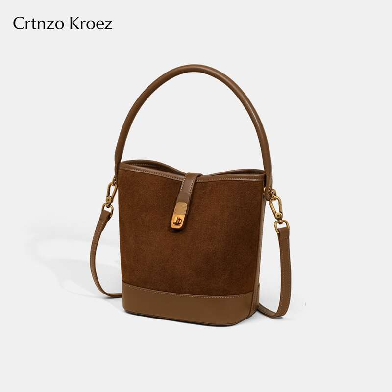 Women's Bags Little flagship store bucket new crossbody leather women's bag commuting handbag