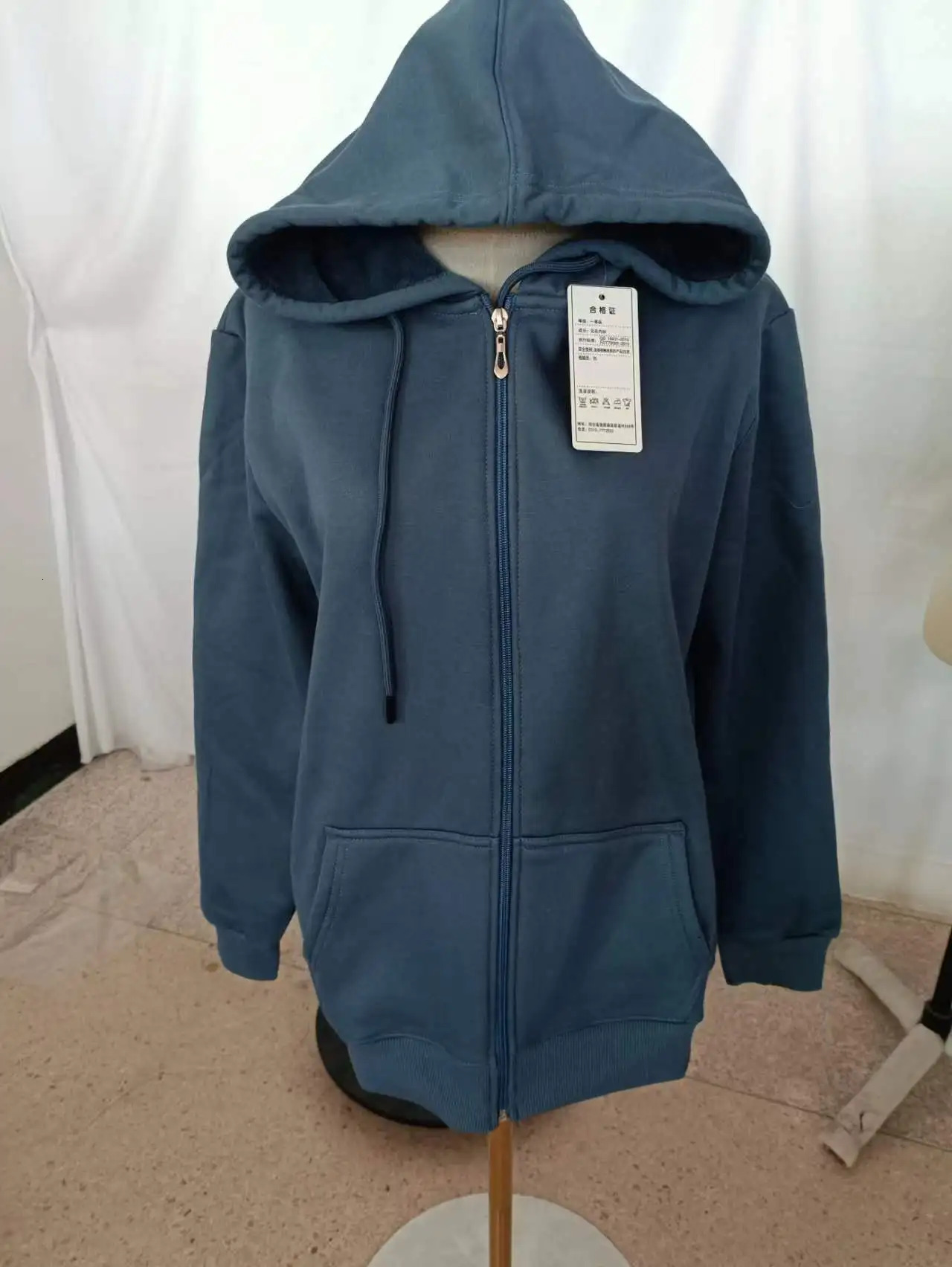 Big Size Hoodie Men Autumn Winter Fleece Hoodies Solid Color Jacket Zip Up Hoodies 12XL Blue Black Red Grey 250208bj