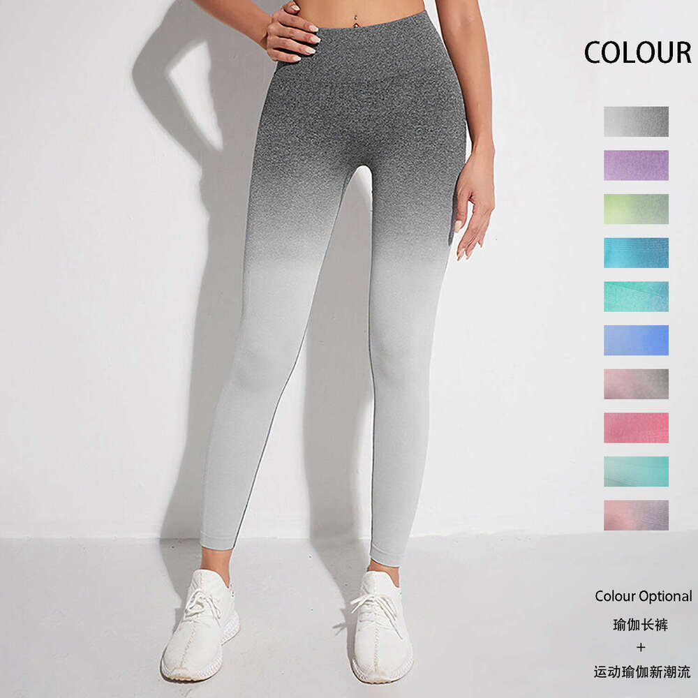 Yoga Clothing High Waist Lifting Hip Tight Fitness Pants for Female Outwear