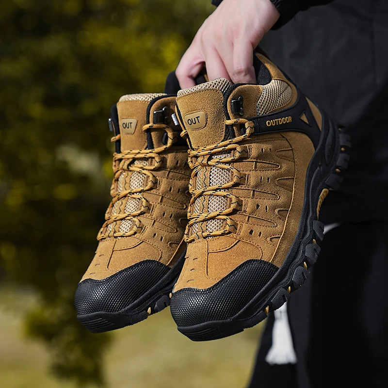 Men Hiking Shoes Climbing Sneakers Unisex Outdoor Sport Boots Men Trekking Mountain Shoes Athletic 250208