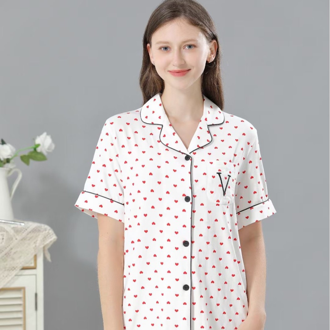 B715-New style pajamas for women, spring and autumn style, ice silk long sleeves, high-end summer thin silk home clothes suits summer