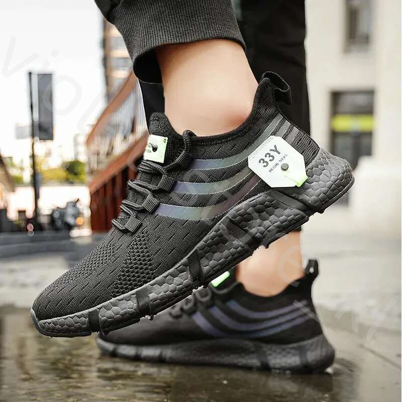 Men Shoes Breathable Classic Running Sneakers For Man Outdoor Light Comfortable Mesh Shoes Slip On Walking Shoestenis 442