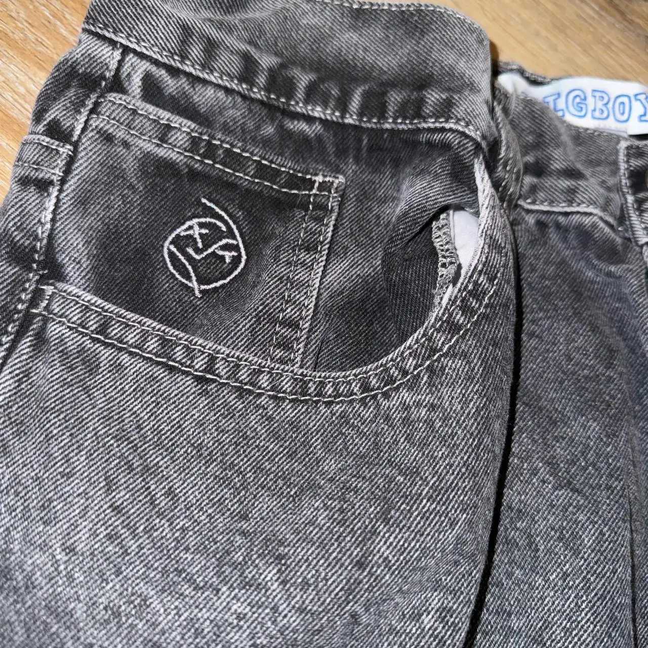 Polar Big Boy Jeans Embroidery Y2k Pants Vintage Casual Hip Hop Streetwear Baggy Jeans Mens Womens Skate Trouser Men ClothingT250208