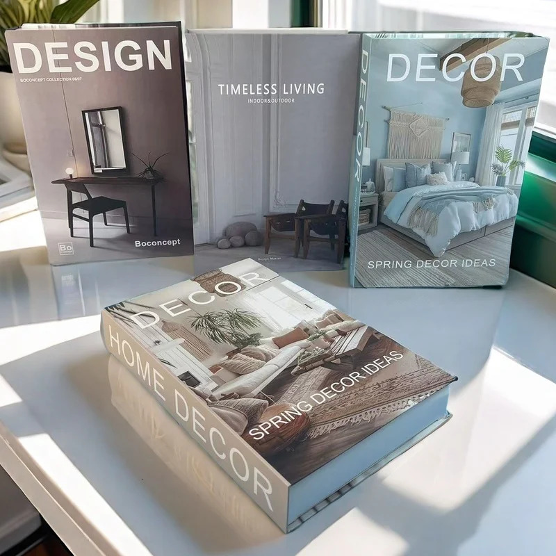 2025 Travel Series Book Storage Box Decorative Books Ibiza Miami Hawaii Coffee Table Bedroom Interior Home Decor 250208