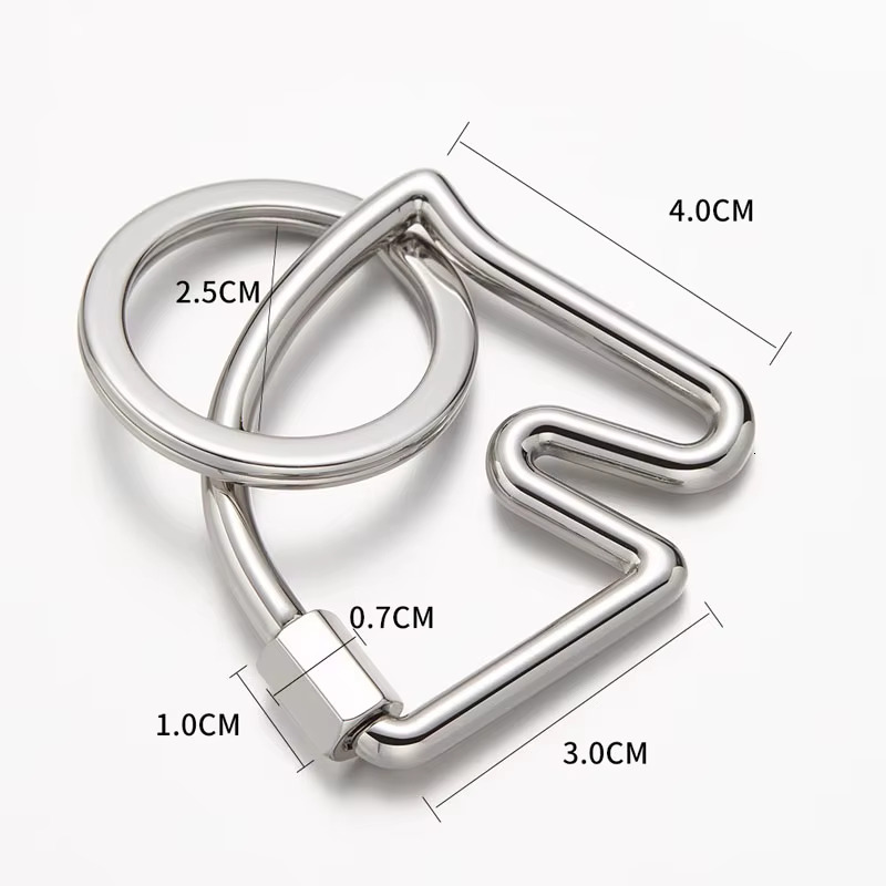 Charm Buckle Chaine d'Ancre horse head Cheval keychain high-end bag small pendant Bag accessories