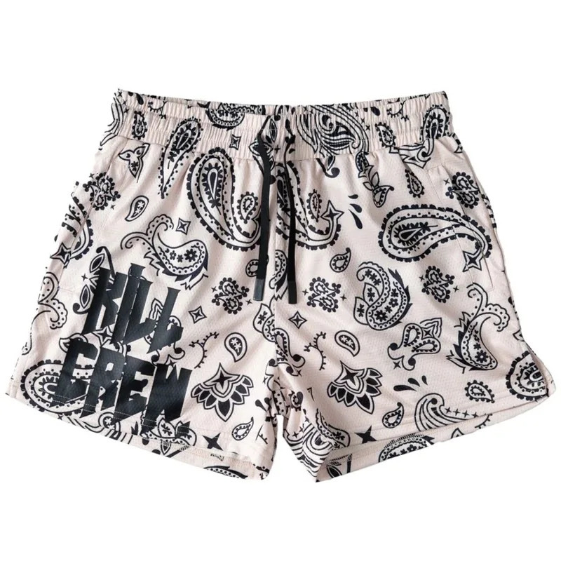 2024 Summer Mens Sports Shorts Fitness Basketball Beach Pants Travel Mesh Breathable College bodybuilding Gym Basic 250206