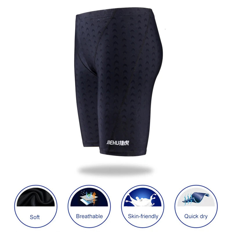 Teens Water Repellent Men Swimwear Shark Skin Quick Dry Swimming Trunks Breathble Shorts Swim Brief Swimsuit Z260314