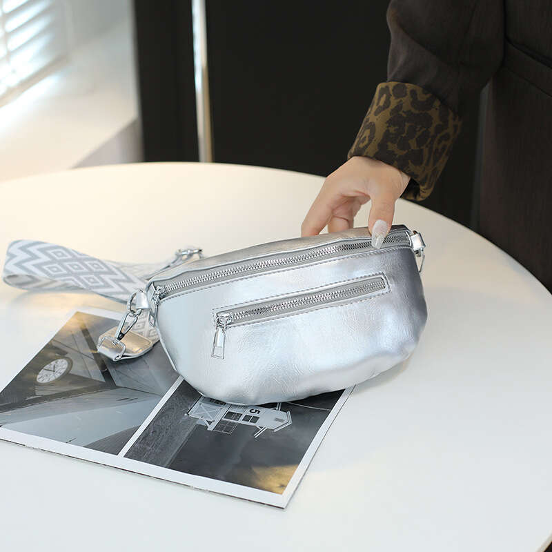 2025 handbag dumpling jacquard ribbon trend PU leather crossbody women's bag