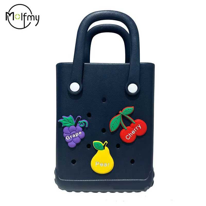 Mini Beach Bag Summer EVA DIY Waterproof Beach Basket Picnic Outdoor Travel Tote Handbag Swimming Shoulder Shopping Shoulder Bags B250618