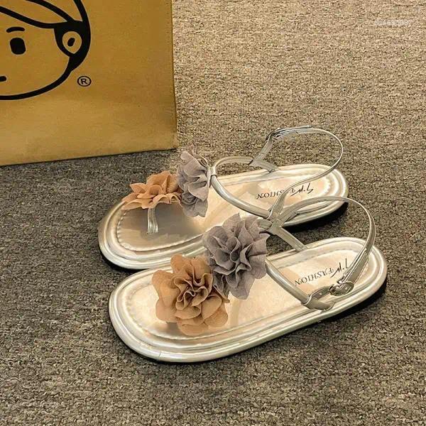 Sandals Flat Sandal Shoe 2025 Summer Women's Heels All-Match Without Girls Fashion Gladiator Clear Rome ral wer Scandals hurenlakeshoes hurenlake