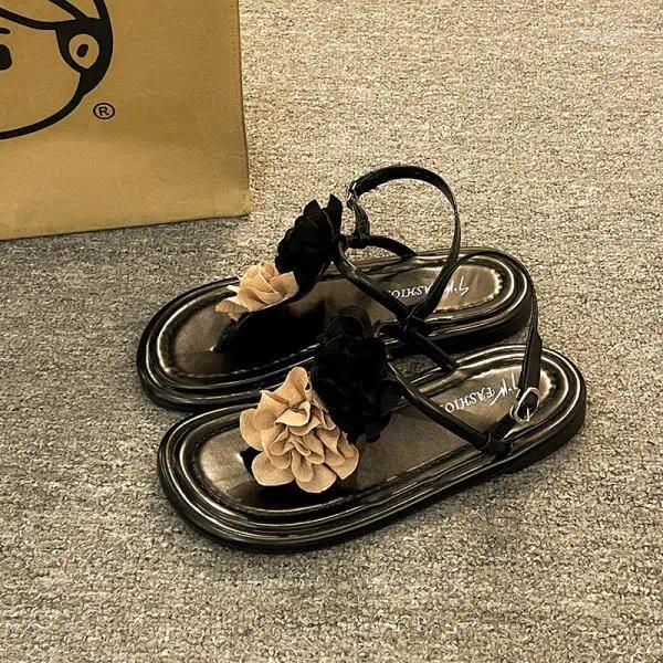 Sandals Flat Sandal Shoe 2025 Summer Women's Heels All-Match Without Girls Fashion Gladiator Clear Rome ral wer Scandals hurenlakeshoes hurenlake