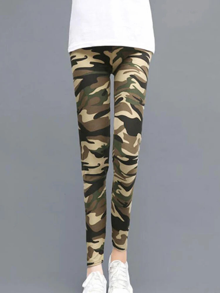 Women Fashion Camouflage Leggings Sexy Print Femme Push Up Pants Casual Camo Sport Workout Fitness Legging 250109