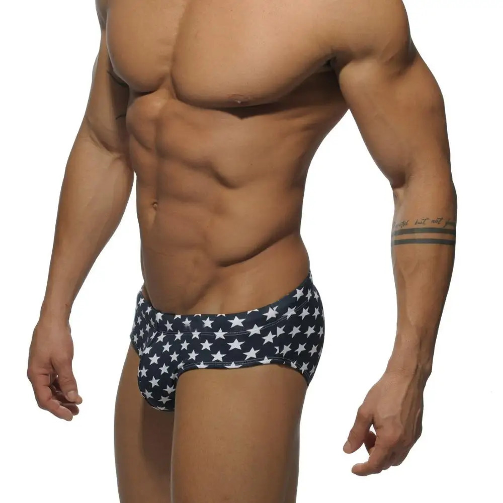 Superbody five-pointed star Camouflage swimming trunks Swimwear Swimming Trunks Summer Mens Swim Brief Patchwork Z260314
