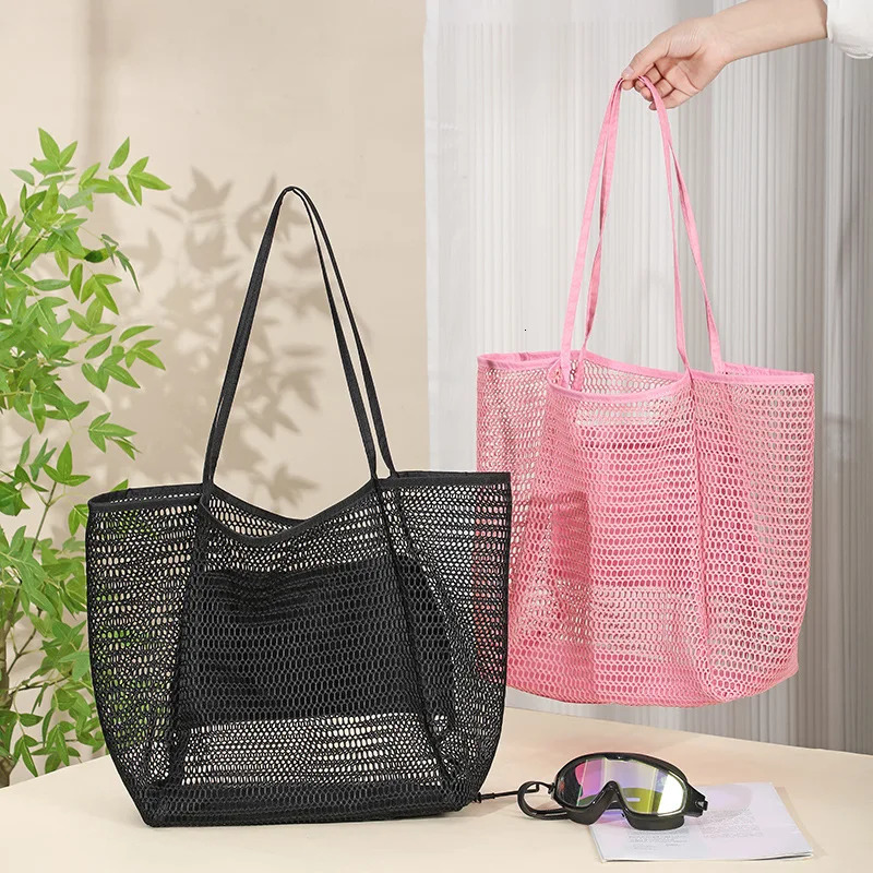Summer Fashion Beach Swimming Tote Bag Women Large Capacity Travel Storage Bags Multifunctional Shopping Wallet Travel Bag 250207