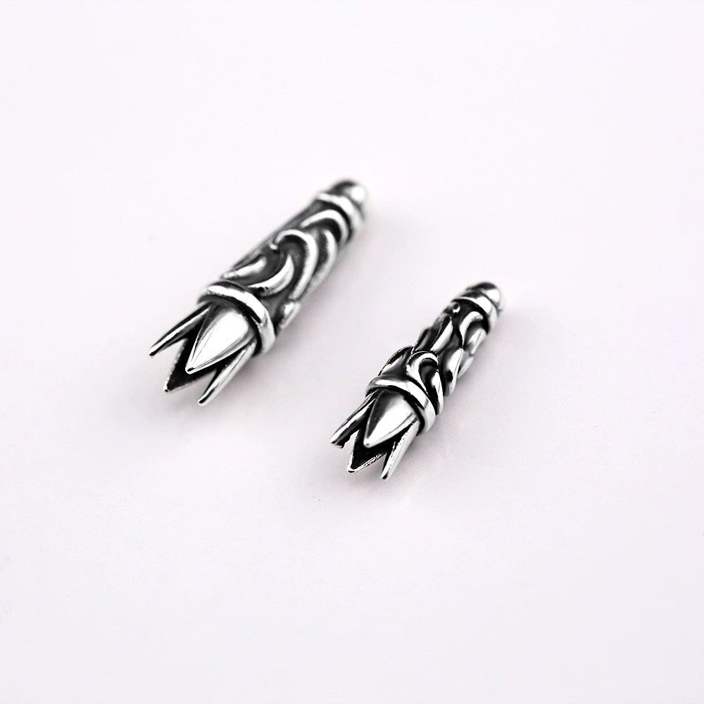 G03 S925 Sterling Silver Beads DIY Accessories Beads Personalized Fashion Punk Hip Hop Style Jewelry Beads Cross Flower Letter Shape new