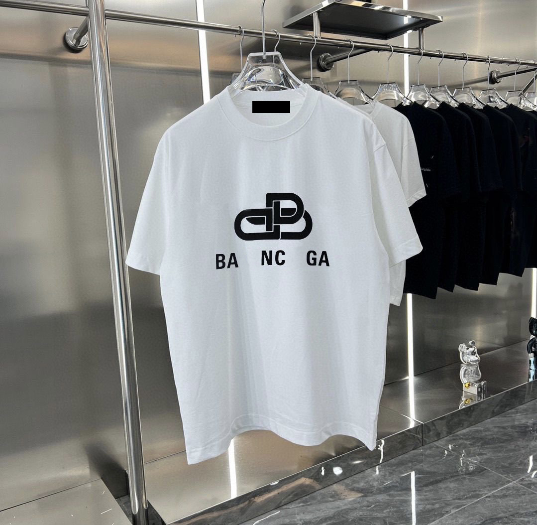 Summer new high-quality designer and womens casual cotton fashion letters short sleeve mens T-shirt