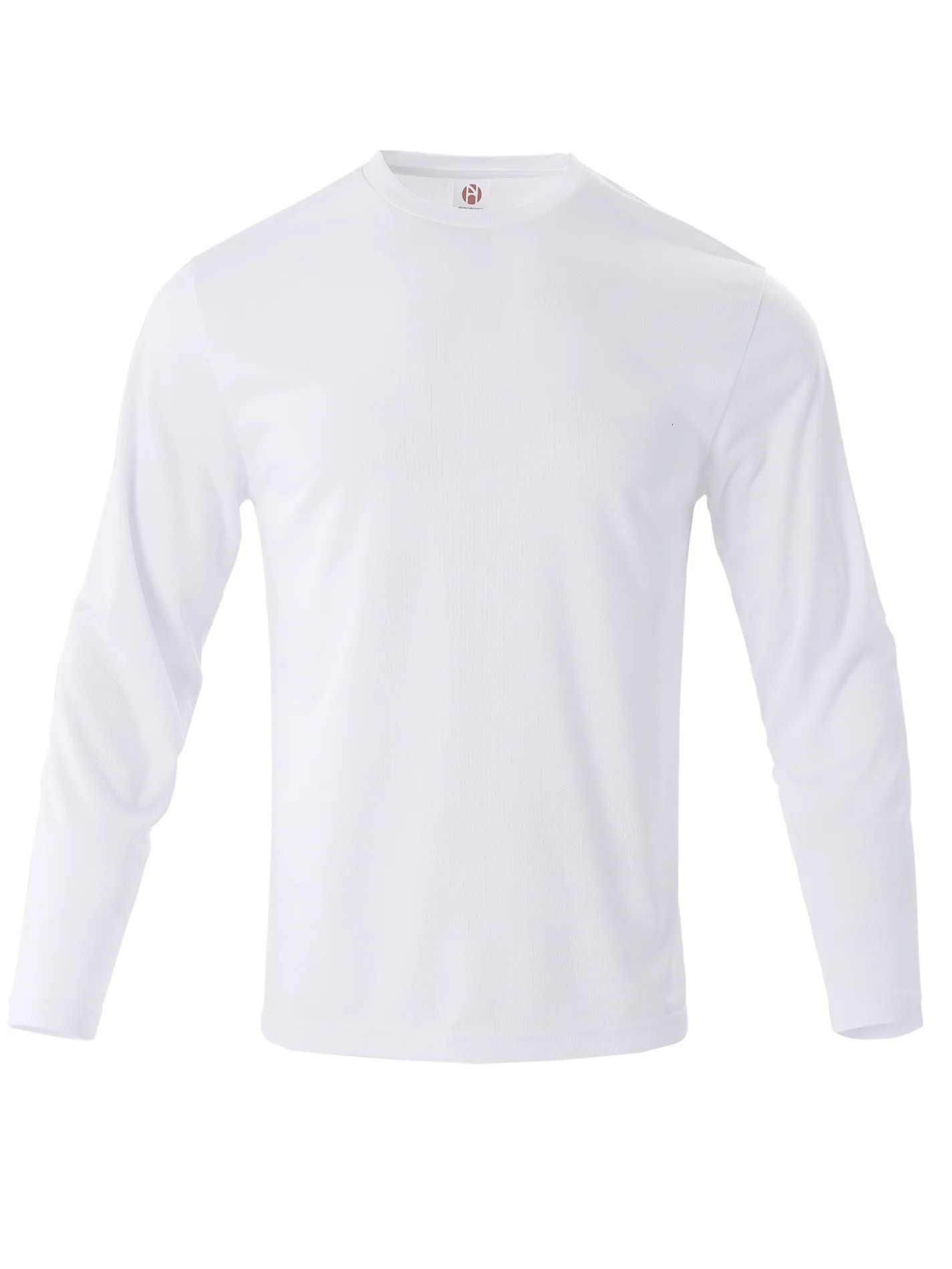 Mens Casual Plain Tshirt LongSleeved Fashion Fitness Blouse 250120
