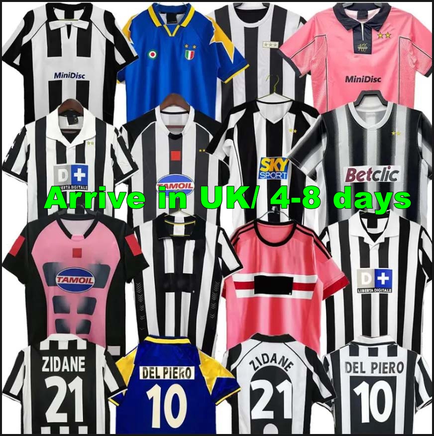 Retro DEL PIERO Conte soccer jerseys PIRLO Buffon INZAGHI 84 85 92 95 96 97 98 99 02 03 04 05 94 95 ZIDANE Ancient maillot DAVIDS Conte shirt 11 12 15 16 17 18 POGBA Juve