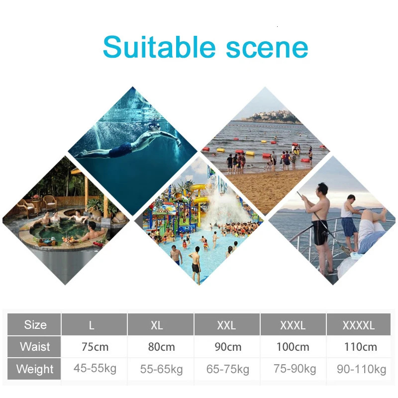 Teens Water Repellent Men Swimwear Shark Skin Quick Dry Swimming Trunks Breathble Shorts Swim Brief Swimsuit Z260314