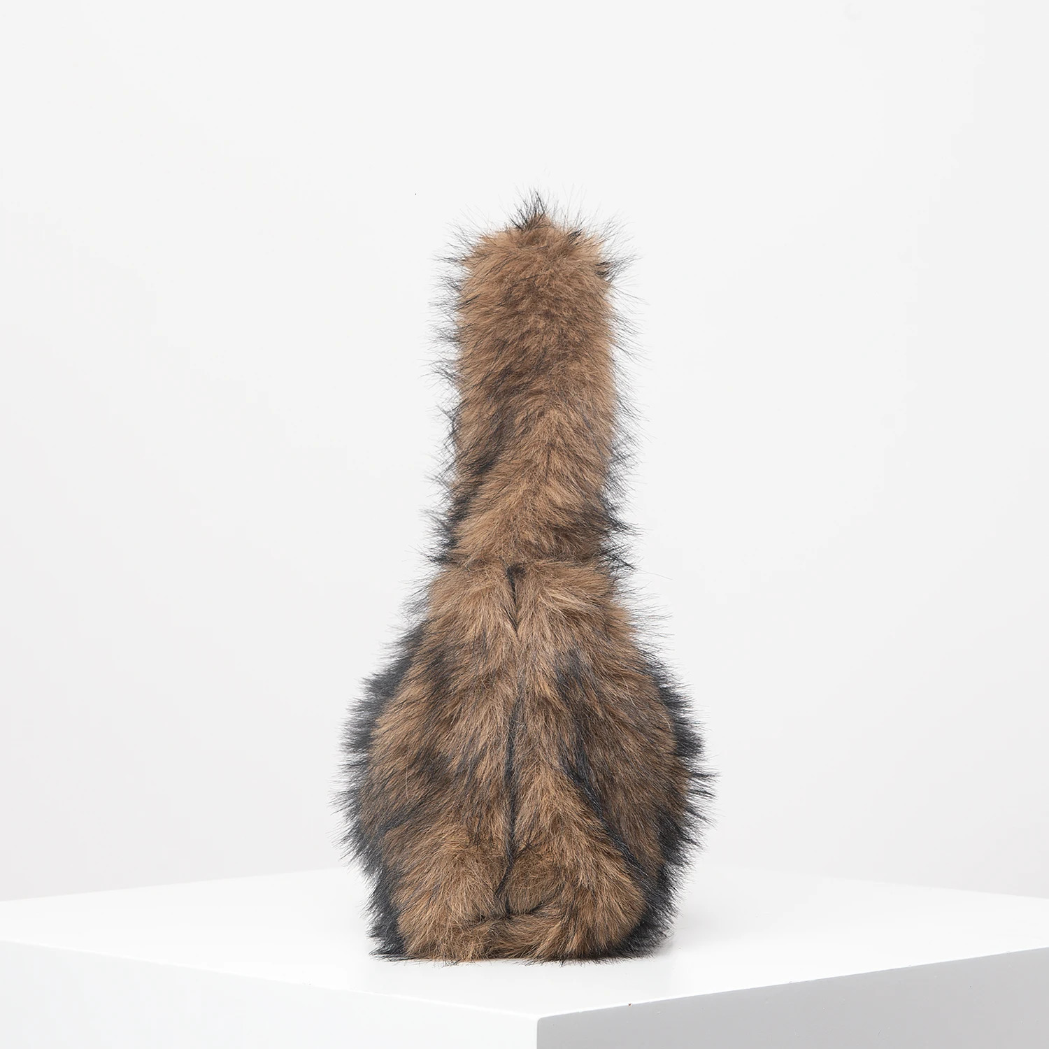 Autumn and Winter Plush Shoulder Handbag Y2K Zipper Crescent Bag Fashionable Armpit Bag Cute Ladies Wallet Random Pattern 250207