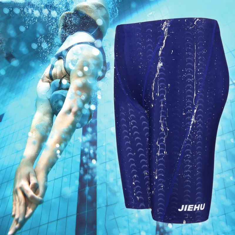 Teens Water Repellent Men Swimwear Shark Skin Quick Dry Swimming Trunks Breathble Shorts Swim Brief Swimsuit Z260314