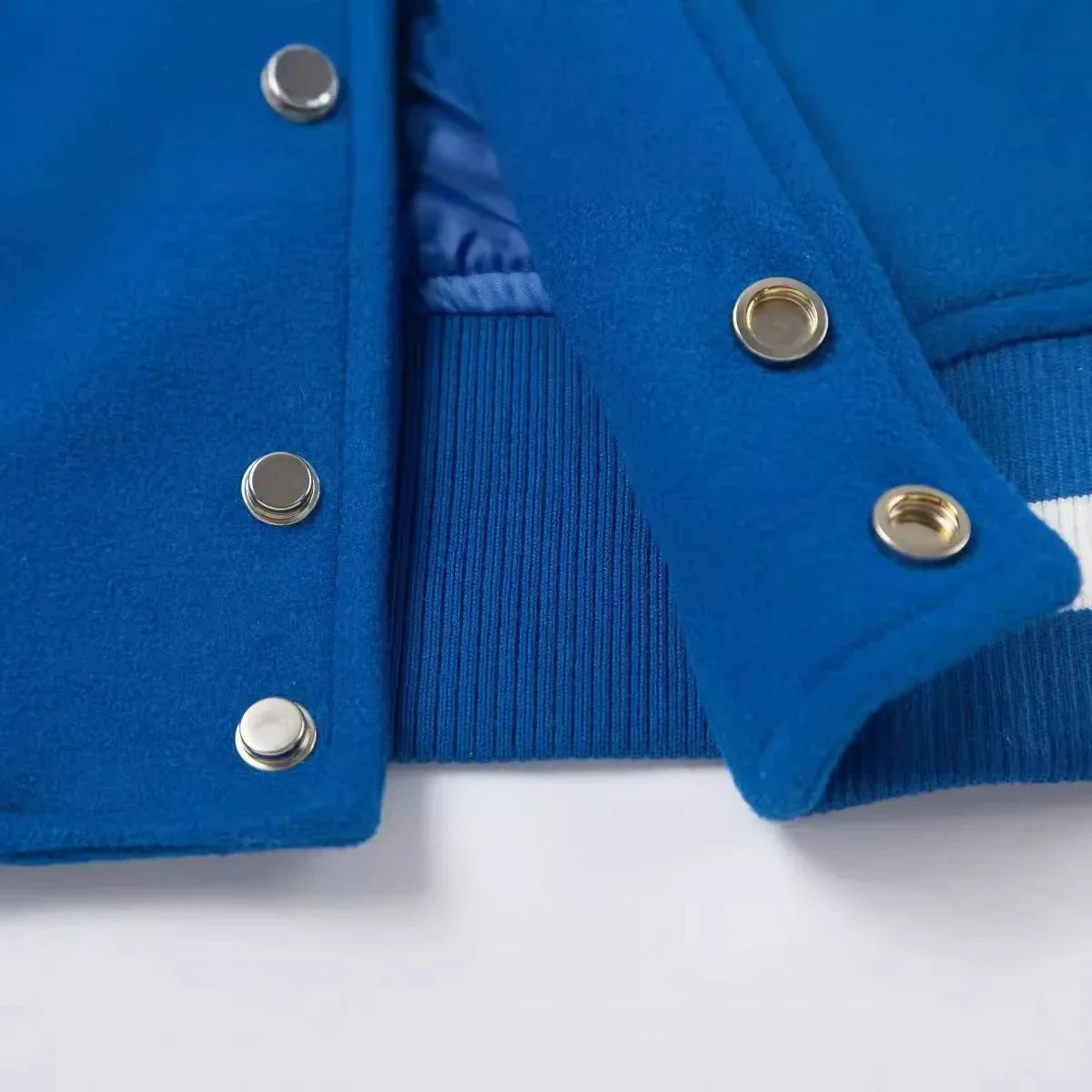 2025 Fashion Owoff Men Women Blue Letter Print Baseball Jacket Casual Loose Fall/Winter Clothing Jackets for Men 250116