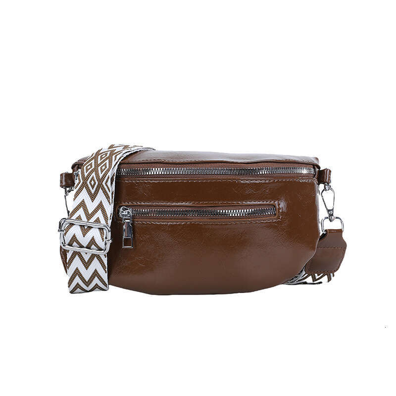 2025 handbag dumpling jacquard ribbon trend PU leather crossbody women's bag
