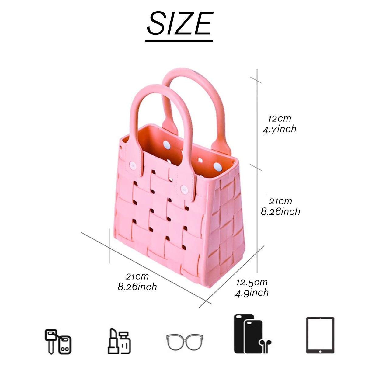 Rubber Beach Bag for Men Women Large Capacity Travel Bag Beach Tote Bag for the Beach Boat Pool 250207