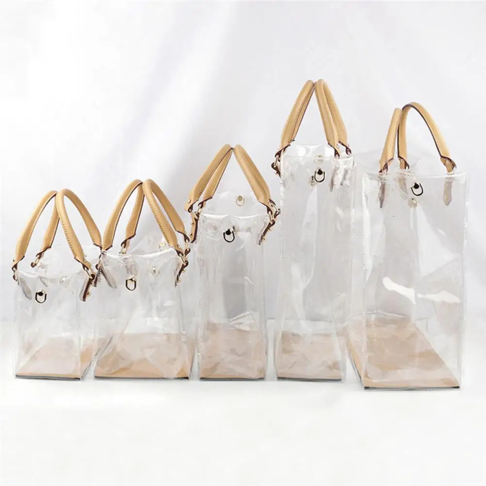 Clear DIY Tote Bag Handbag Making Kit Waterproof PVC Transparent Handmade Tote Bag Summer Beach Pouch Craft Accessories Tool Set 250207