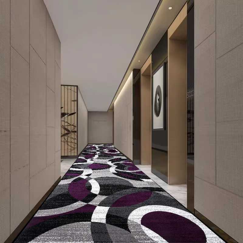Geetric Circle Long Corridor Carpet Anti Slip Hallway Area Rugs Decoration He Porch Entry Doormat Washable Carpet Runner Z250208