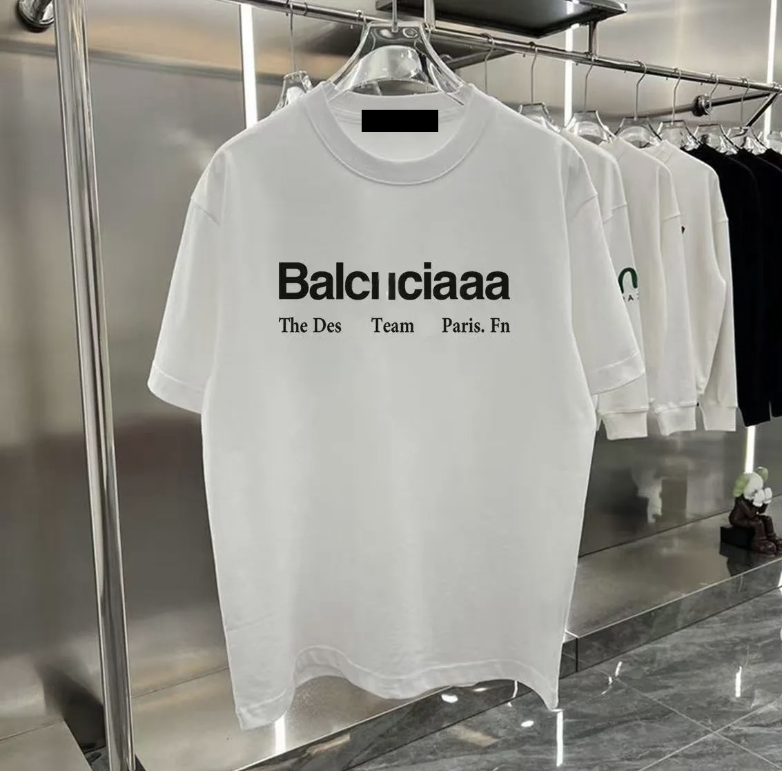 Summer new high-quality designer and womens casual cotton fashion letters short sleeve mens T-shirt