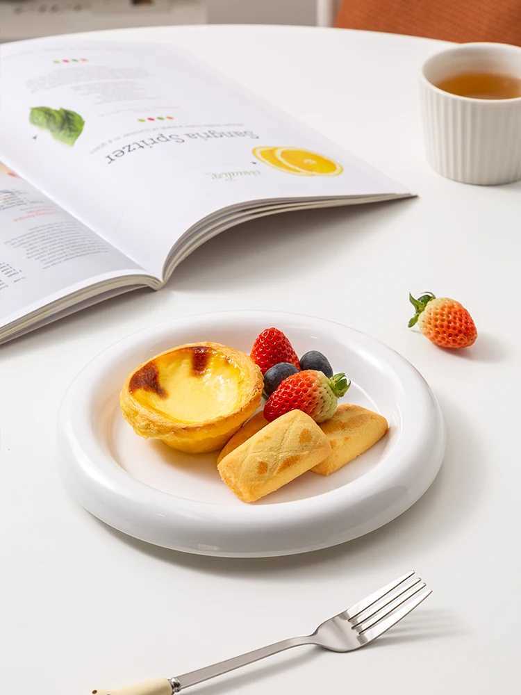 ((EpeiusHe))Housewear Furnishings Kitchen supplies Dining Plate Y250208