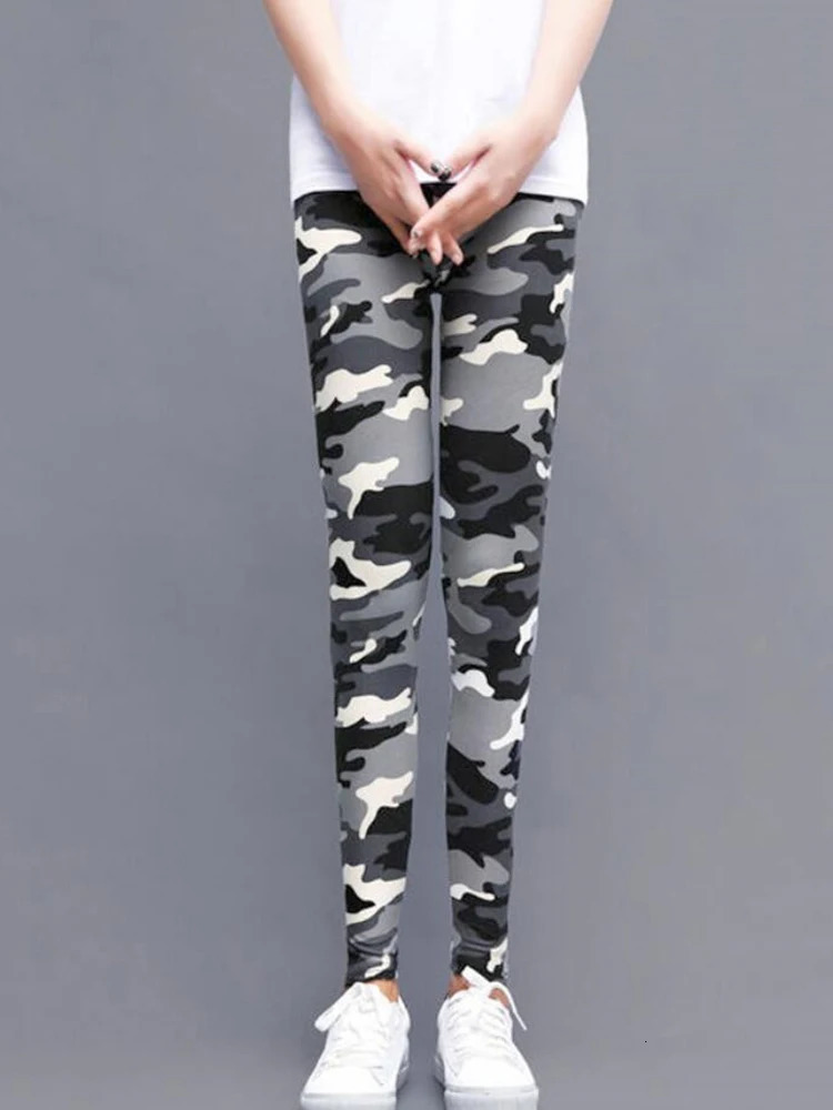 Women Fashion Camouflage Leggings Sexy Print Femme Push Up Pants Casual Camo Sport Workout Fitness Legging 250109