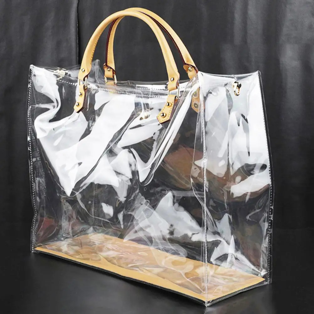 Clear DIY Tote Bag Handbag Making Kit Waterproof PVC Transparent Handmade Tote Bag Summer Beach Pouch Craft Accessories Tool Set 250207