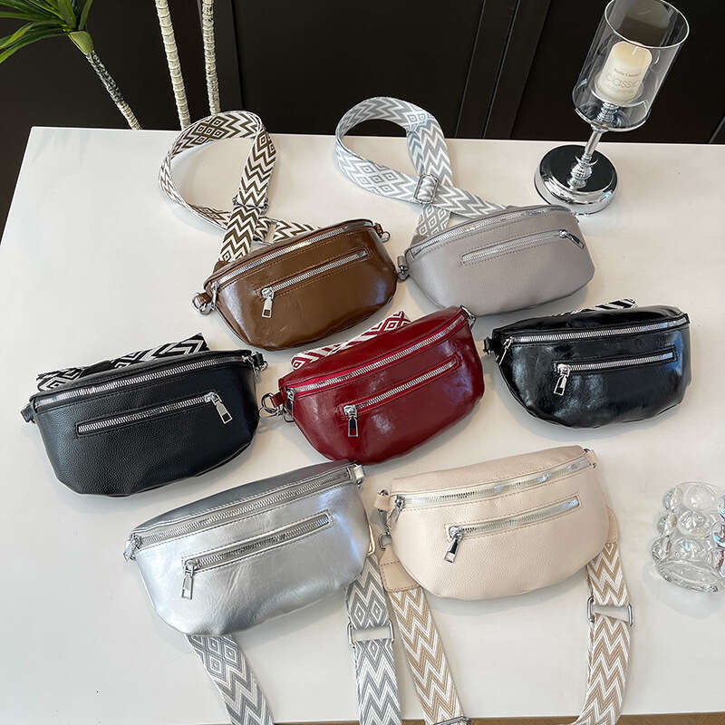 2025 handbag dumpling jacquard ribbon trend PU leather crossbody women's bag