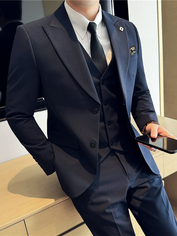 M220Autumn 2025 Stylish Father's Daywear Single-item Suit for Mature Gents