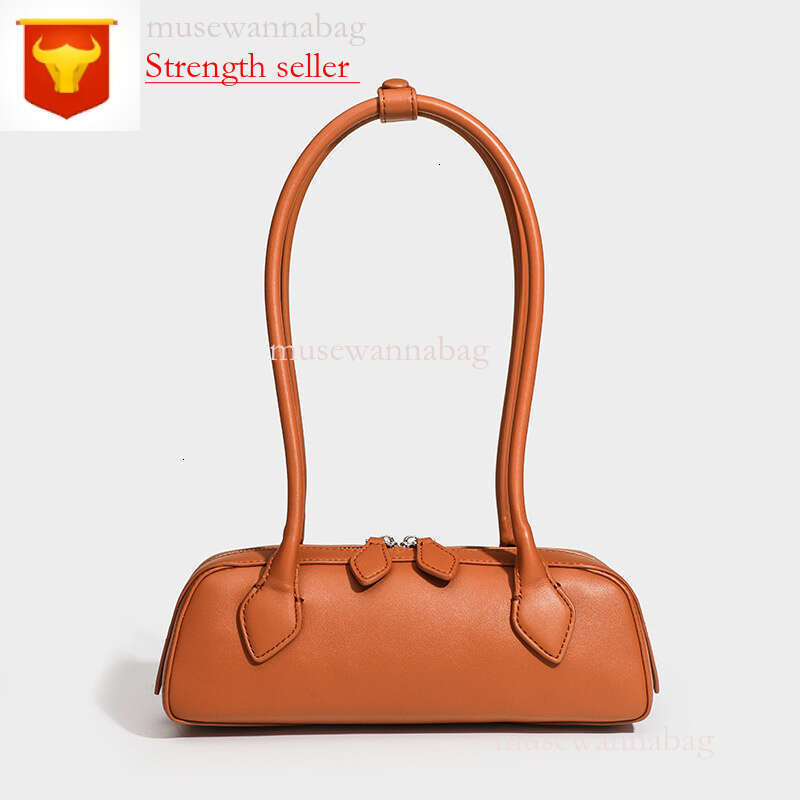 Top Quality Designer Bags Teckel Bags Leather Shoulder Bagbags Women Handbags Fashion Baguette Armpit Bag Long Profile Double Zipper Opening Closing 2
