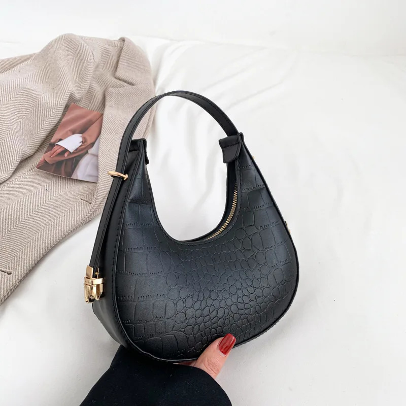PU Leather Shoulder Hobo Bag Women Small Clutch Handbag Purse Female Underarm Bag Fashion Travel Shopper 250207