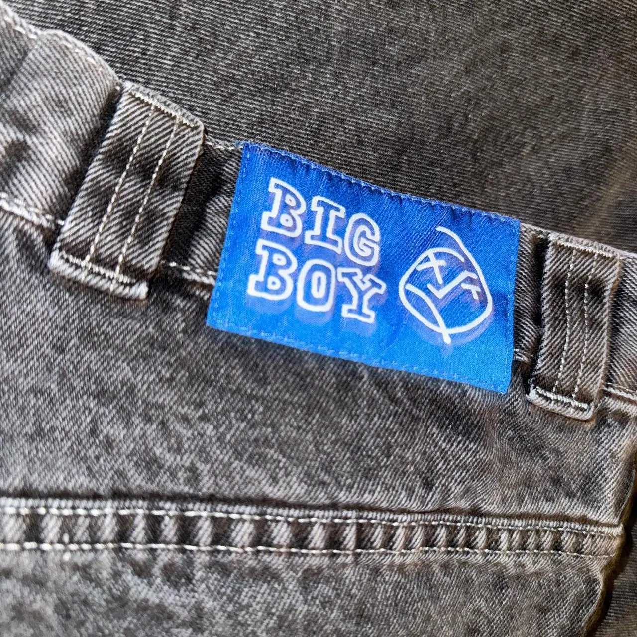 Polar Big Boy Jeans Embroidery Y2k Pants Vintage Casual Hip Hop Streetwear Baggy Jeans Mens Womens Skate Trouser Men ClothingT250208