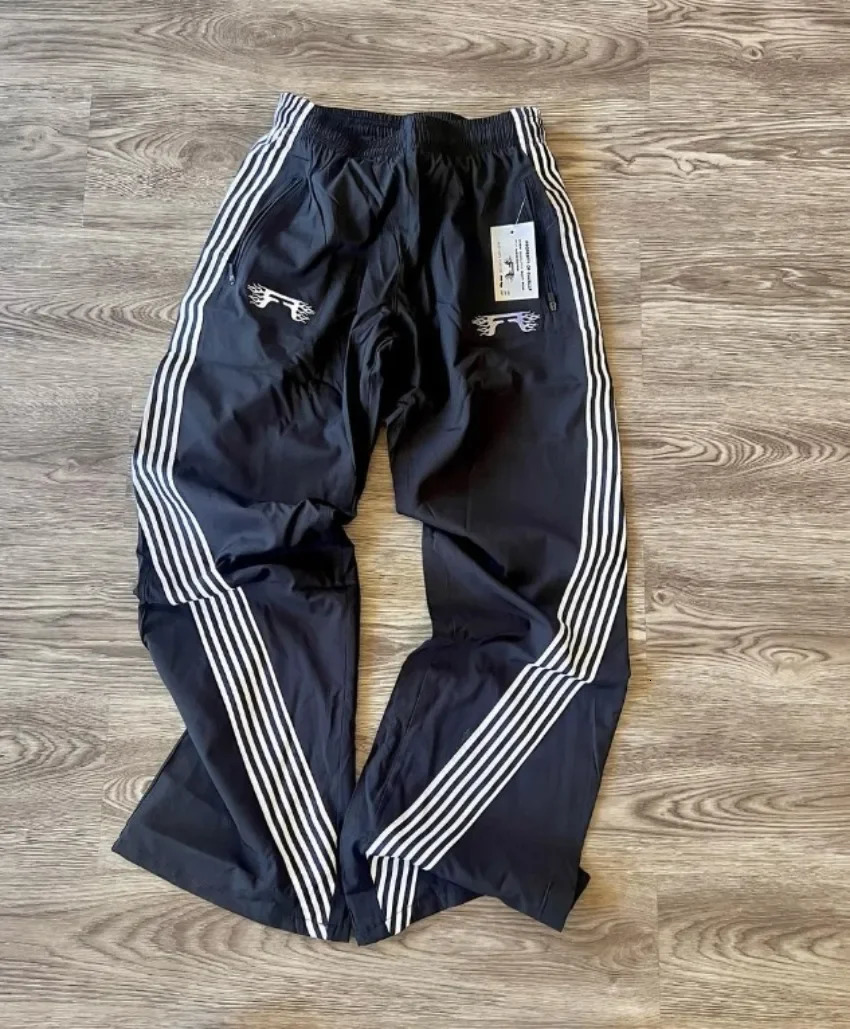 Y2K American Retro Three-striped Casual Pants Summer Sweatpants Drawstring Loose Casual Striped Straight Pants Unisex Pants 250208