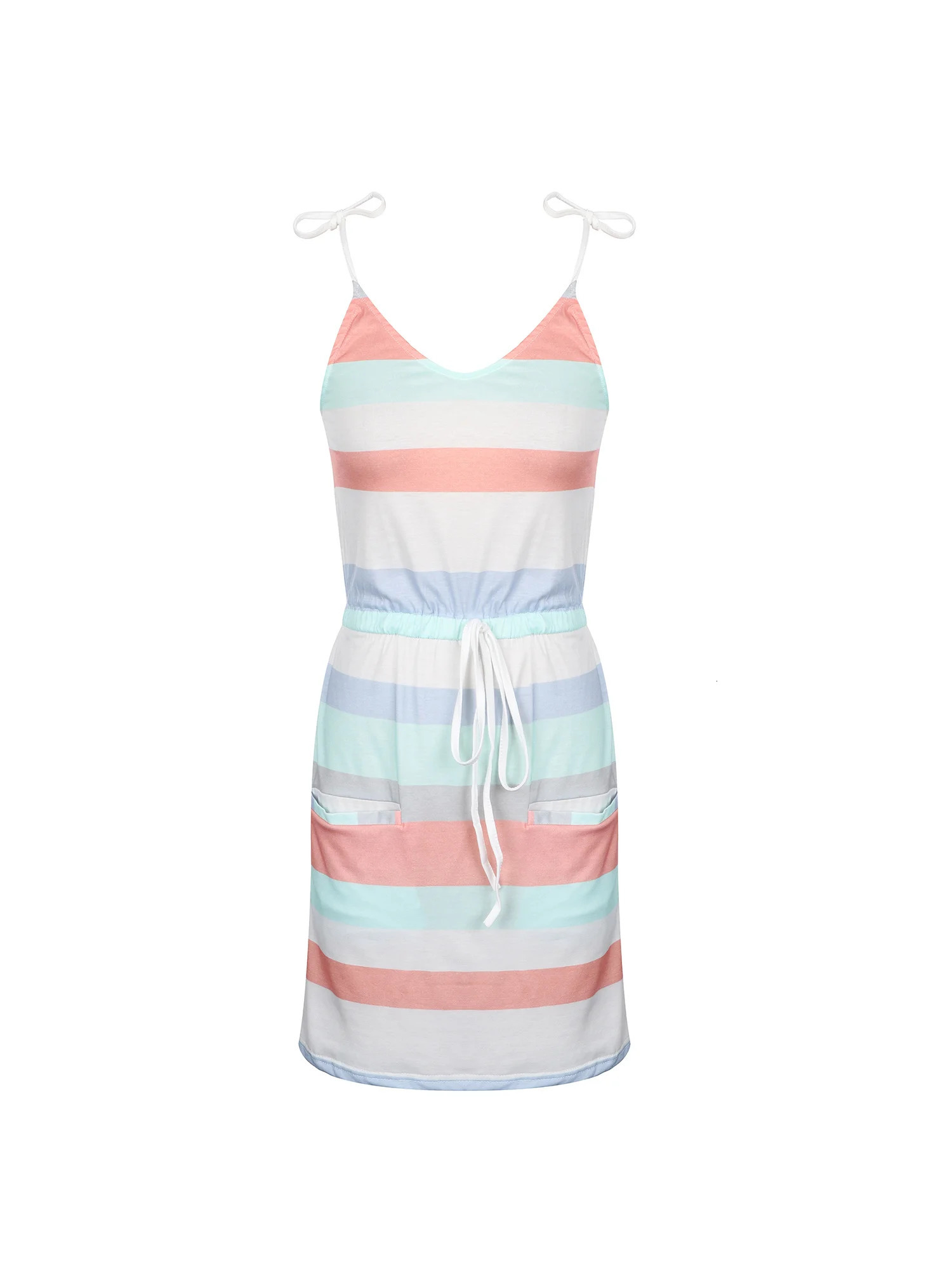 Sleeveless Dress for Women Clothing 2024 Summer Vacation Pullover Beach Sundress Female Korean Fashion Slim Sexy Short Dresse M 250121