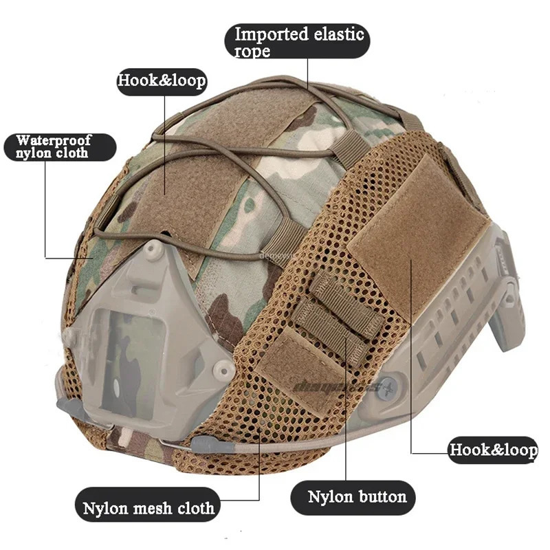 Tactical helmet cover for fast MH PJ BJ helmet accessories 250207