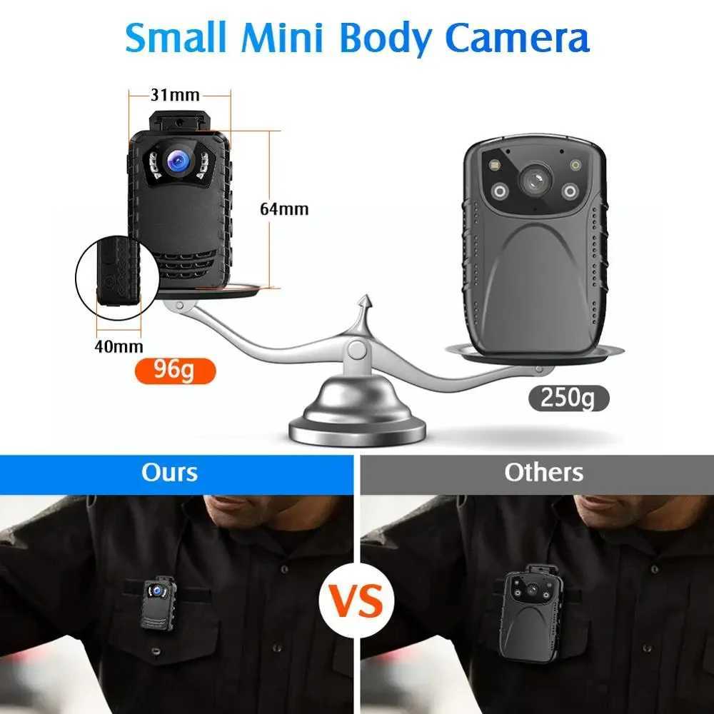 BOBLOV N9 Mini Body Camera Full HD 1296P Body Mounted Camera Small Portable Night Vision Police Body Cam 128GB/258GB Mini Camera R250610
