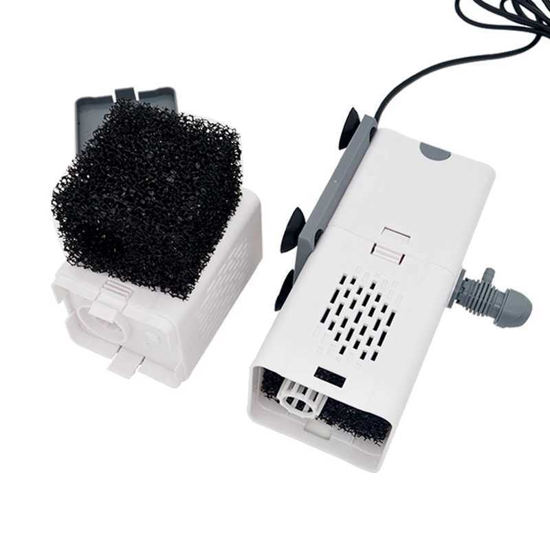 Fish Filters Aquarium Filter Pump Tank Submersible Silent Air Oxygen Aerator Internal Water Wave Maker 220v H2502051ISS