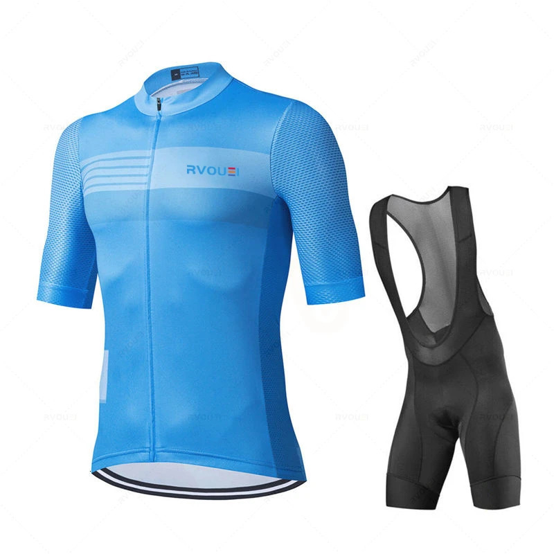 Bicycle Jersey Kit Team Bike Uniform Short Sleeve Quick Dry Cycling Clothing MTB Bib Shorts Set Ropa Ciclismo Hombre 250117