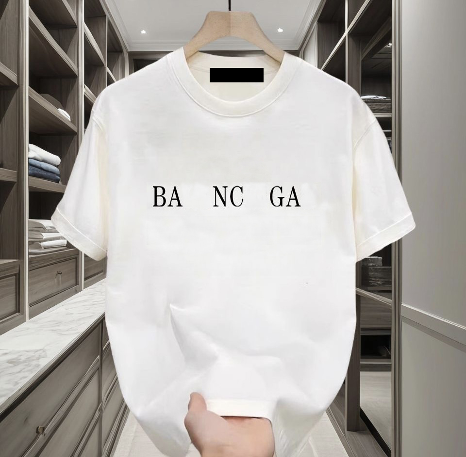 Summer new high-quality designer and womens casual cotton fashion letters short sleeve mens T-shirt