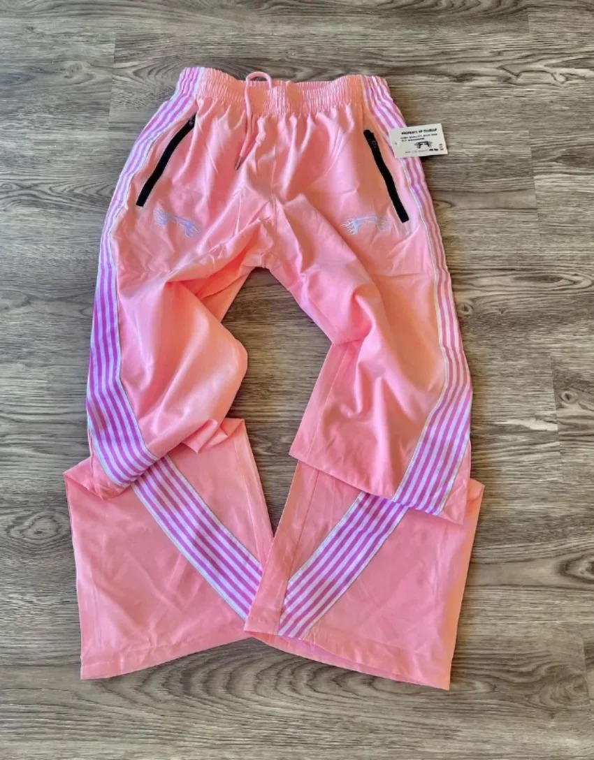 Y2K American Retro Three-striped Casual Pants Summer Sweatpants Drawstring Loose Casual Striped Straight Pants Unisex Pants 250208