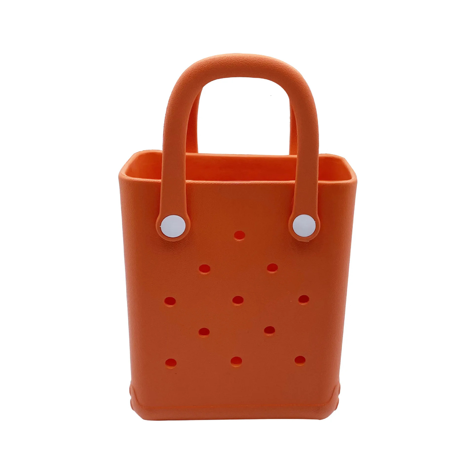 Colorful Pattern Flower Mini Jelly Bag - Small Hole Washable Waterproof EVA Beach Storage Bag 250207