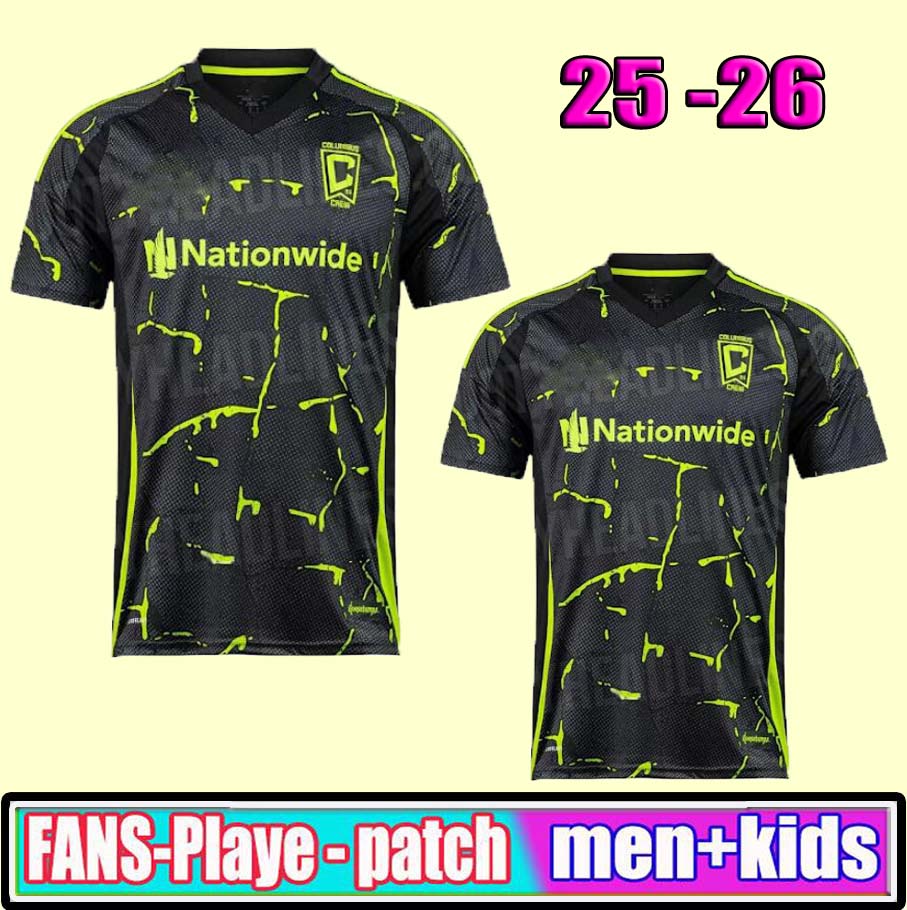 2025 2026 Columbus SOCCER JERSEYS Crew 25 26 HOME AWAY CUCHO Nagbe ROSSI Football Shirts MORRIS HINESTROZA ARFSTEN ZAWADZKI Maillots De Foot Men Kids Uniforms
